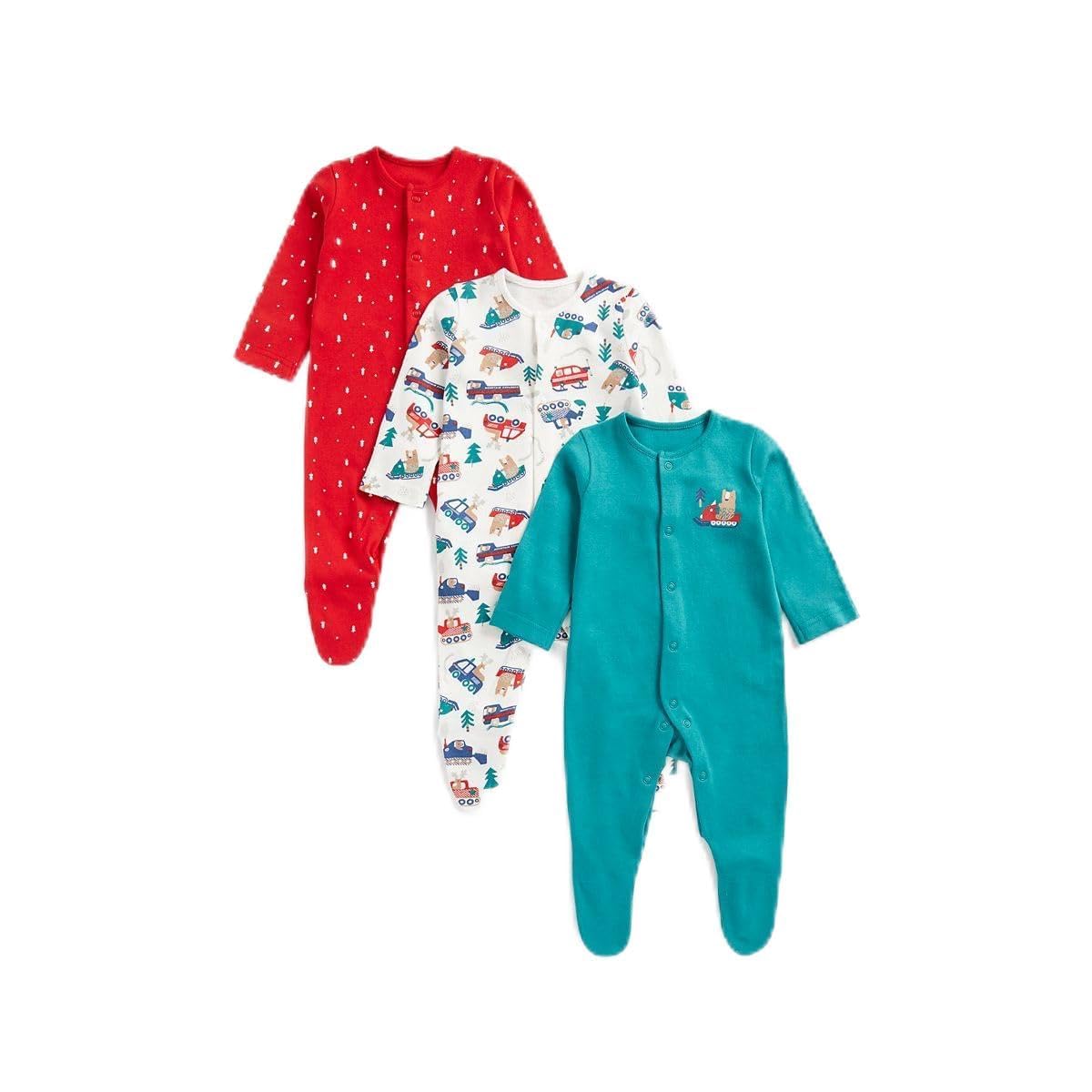 Mothercare Baby Boys Winter Sleepsuits Pack Desertcart Seychelles - Main Image