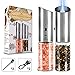 Macinapepe Valieno 2 pezzi Macinapepe elettrico Gravity, funzionamento automatico macina sale e pepe con luce LED, ricaricabile, design compatto, ricaricabile tramite USB