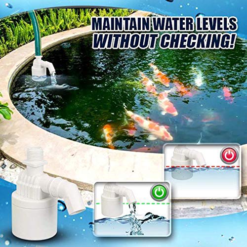 SAINGACE Auto Leveler Water Valve - Pool Water Leveler, Automatically Adjusts Pool Water Level, Water Float Valve Maintain Water Level for Pond, Aquariums, Water Tanks and Swimming Pools (1.2\'\'/1pc) - Thumbnail 5
