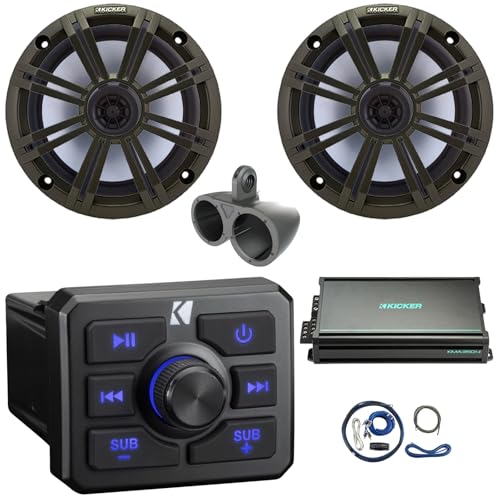 KICKER 51KBTR Sistema de Audio Bluetooth Marine Powersport