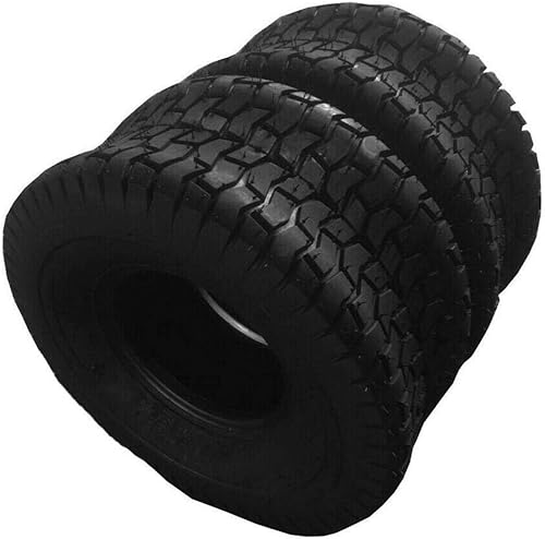 Juego de 2 neumáticos de tractor para cortacésped de 13x5.00-6 4PR 13x5x6 para carrito de golf de jardín, sin cámara