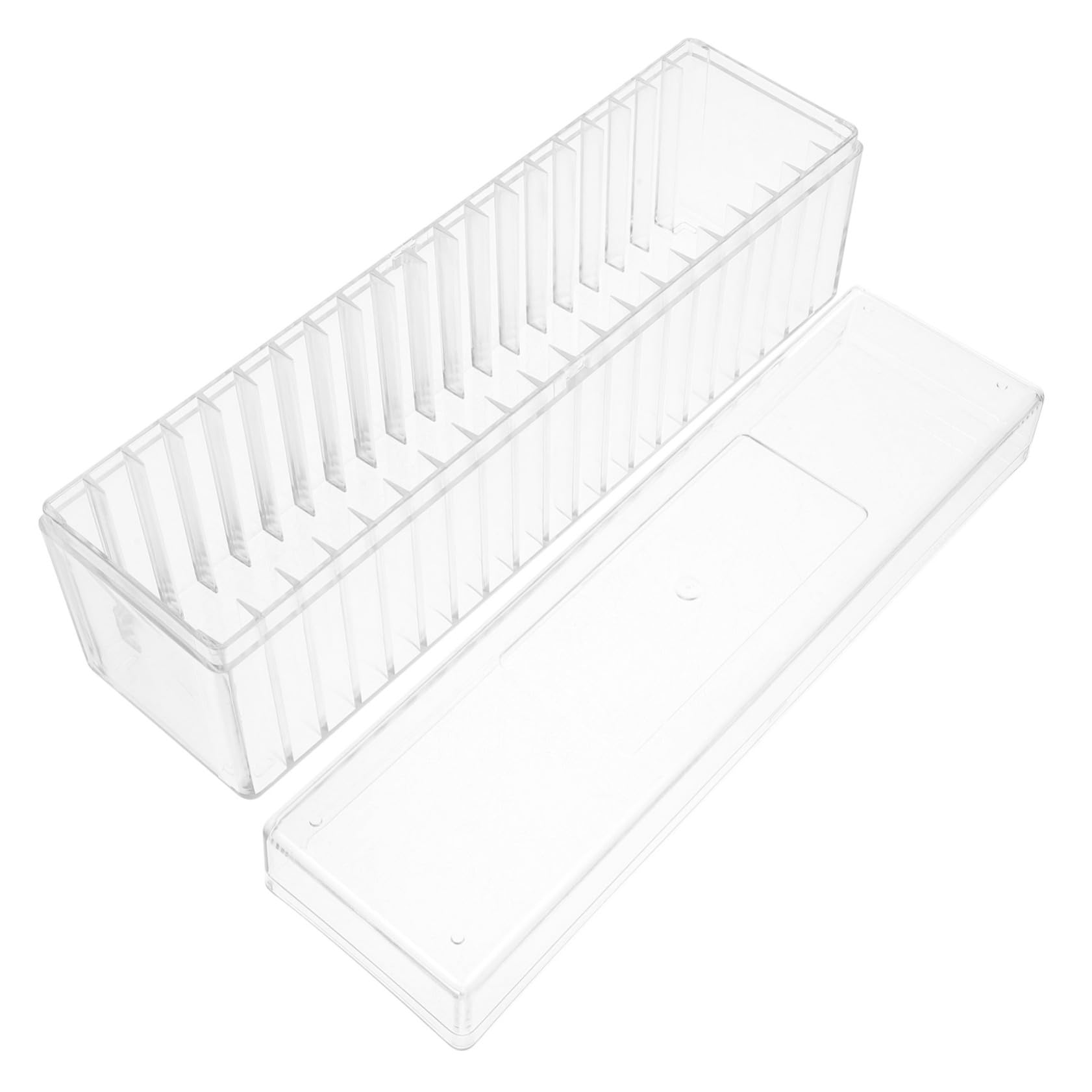 Operitacx Caja De 4 Piezas Caja de almacenamiento de monedas graduada envase plastic container monedero multifunción monederos para coleccionistas Múltiples ranuras Caja de almacenaje