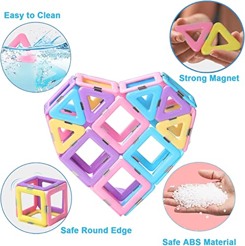 Magnetische Bausteine 38 Teile Magnete Magnet Spielzeug Kinder Magnetspielzeug Magnetbausteine Set Magnetspiele für Kinder Weihnachten Geburtstags Geschenk ab 3 4 5 6 7 8 Jahre Junge Mädchen
