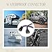 ZHOFONET 6 Pin Waterproof Connector,Waterproof Electrical Car Auto Wire Connector,16AWG Male Female Quick Disconnect Wire Connectors for Car Truck Motorcycle Marine Boat(3Pack)