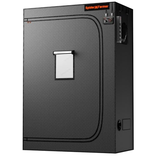 Spider Farmer 4.6x2.3 Grow Tent 2025 New, 55'x28'x80', with Hook for Controller and Power Strip, Enlarged View Window, 1680D Thicken Mylar Canvas for Indoor Hydroponic Growing SF2000, SE4500, G4500