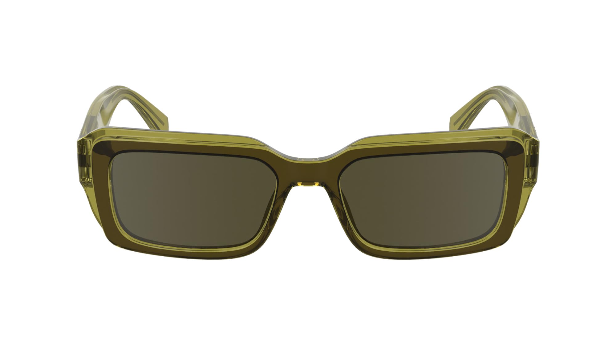 CALVIN KLEIN Jeans Unisex Adult Sunglasses CKJ24620S - Khaki/Olive with Solid Khaki Lens