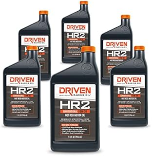 Driven Racing Oil HR-2 10w-30 Motor Oil (6 Quart Pack) Hot Rod Classics Camshaft Protection Storage Protection ZDDP Prevent Dry Starts