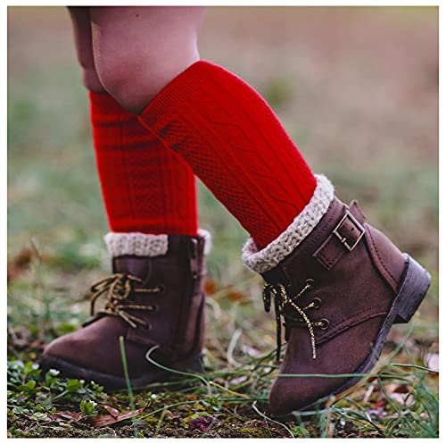 Jefferies Socks Girls Cable Knit Pattern School Holiday Dress Knee High Socks 2 Pair Pack3