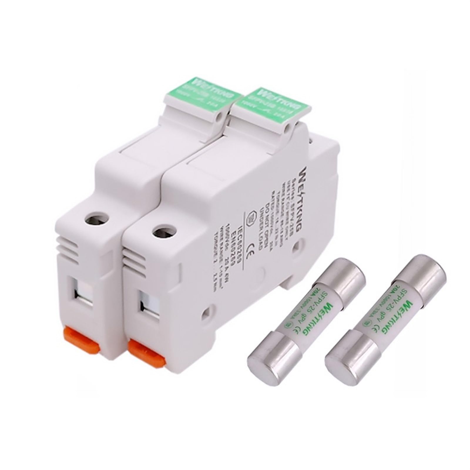 Fotowoltaiczny uchwyt bezpiecznika solarnego z bezpiecznikiem 10 x 38 mm DC 1000 V 1 A 3 A 5 A 15 A 20 A 25 A 32 A bezpiecznik do ochrony instalacji solarnej Combiner Box (5 A, 5 zestawów)