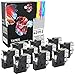 Produktbild 10 Kassetten 40913 schwarz auf weiß 9mm x 7m Schriftband kompatibel für LabelManager LM 100 150 160 200 210D 260 280 300 350 350D 360D 400 420P 450 500TS PC PC2 PnP LabelWriter LW 400 450 Duo