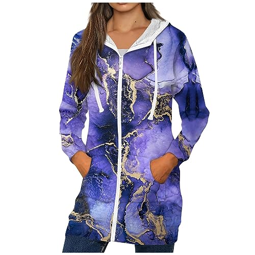SCBFDI Ropa de Mujer Invierno Rebajas Chaqueta Plumas Mujer Chaqueta Mujer Deporte Ropa de Otoño Invierno Abrigo Elegante Cazadora Mujer Primavera Moda de Mujer Sudaderas Mujer Morado Xl