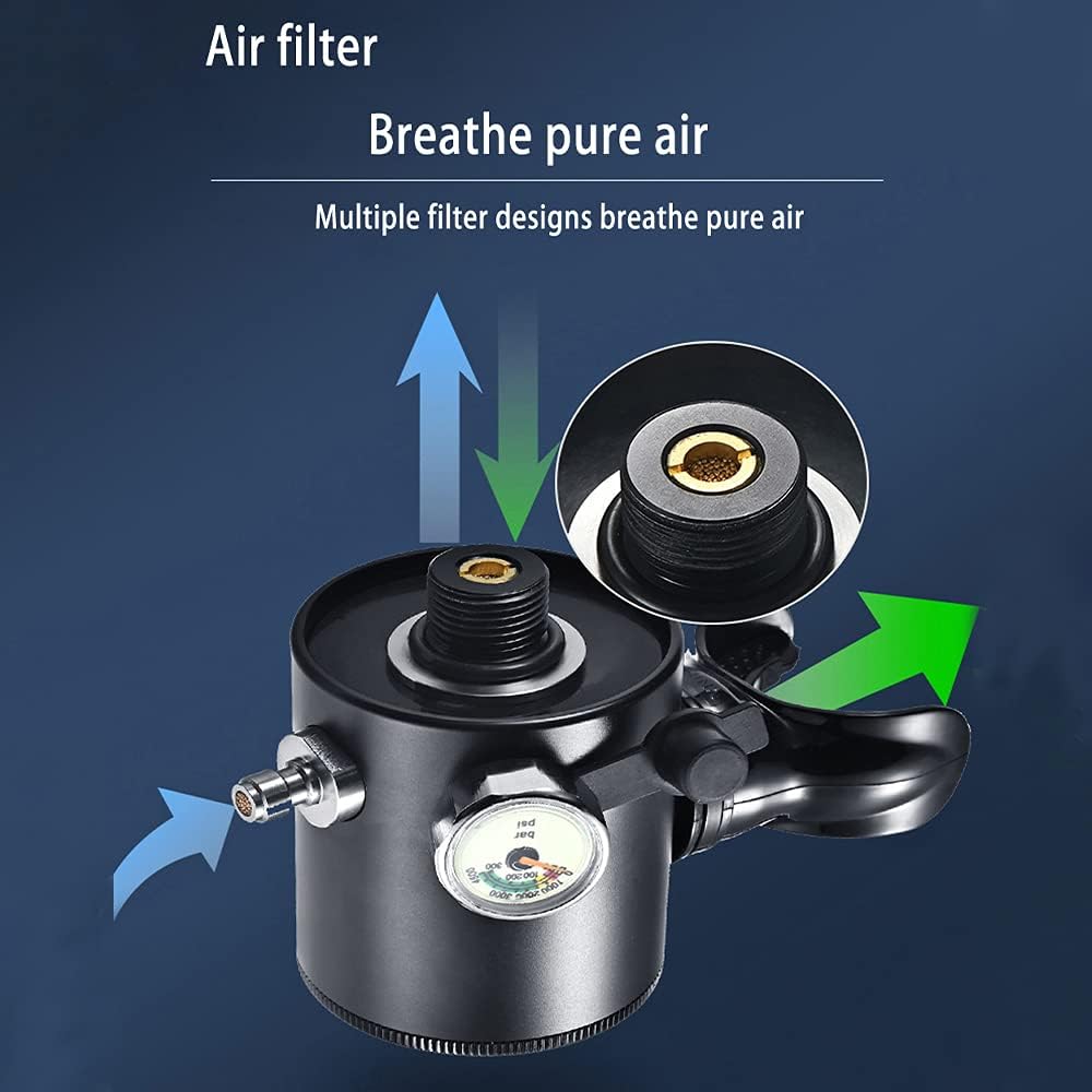 AQUAROBO AR600 Scuba Tank for Diver Mini Diving Tank Mini Scuba Tank Underwater Breath Device Scuba Cylinder with 5-10 Minutes (HS-1) : Sports & Outdoors