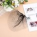 ERINGOGO 100Pcs Invisible Elastic Mesh Hair Nets Black Lightweight Soft Caps for All Day Comfort for Hospitals Labs Restaurants Food Service Hairnet Pack