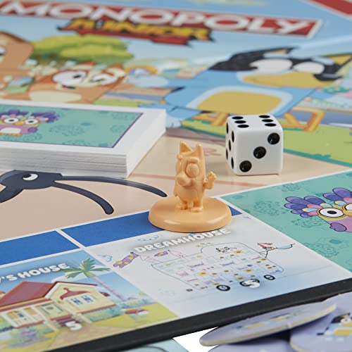 Hasbro Gaming Monopoly Junior Bluey Edition Board Game | Kids Play as Bluey, Bingo, Mum & Dad for Girls & Boys | Ages 5+ (Amazon Exclusive) - image 7