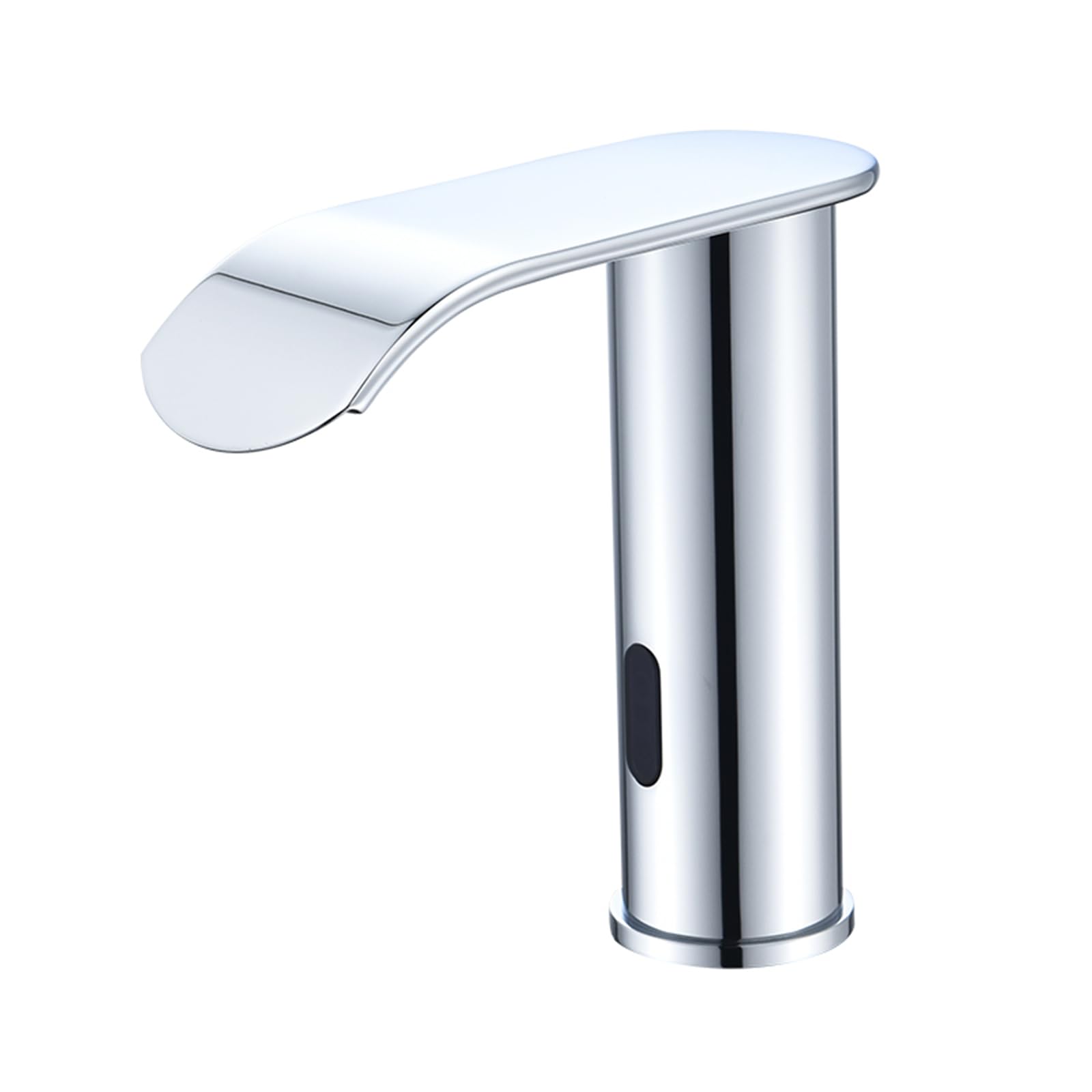 ZYCHSJXA Waterfall Mixer Tap for Basin Infrared Touchless Bathroom Automatic Sensor Faucet Battery Brass,Chrome