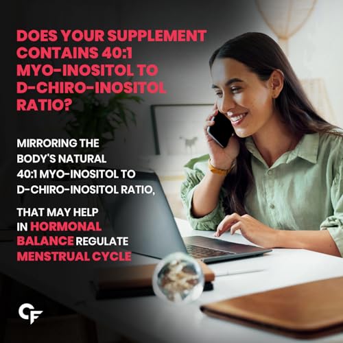 Image of Carbamide Forte PCOS Supplements for Women with 40:1 Ratio of Myo Inositol to D Chiro Inositol | Inositol Supplement for PCOS - 60 Veg Orange Flavoured Gummies, 275 Grams