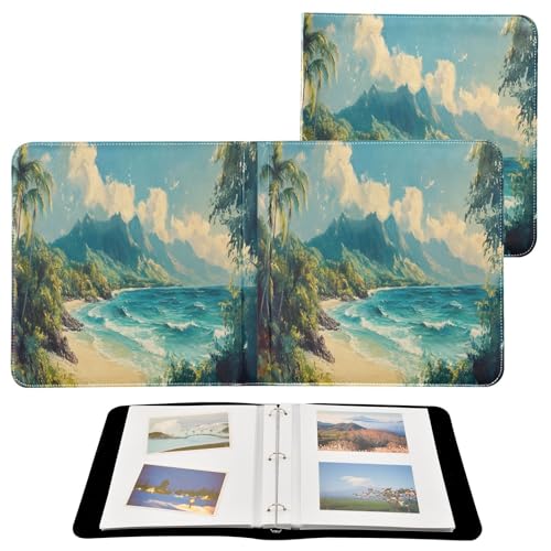 Álbum de fotos adhesivo para bricolaje FLildon con cubierta de cuero PU, 40 páginas, tamaño externo 11.8x11.2 pulgadas miniatura 2