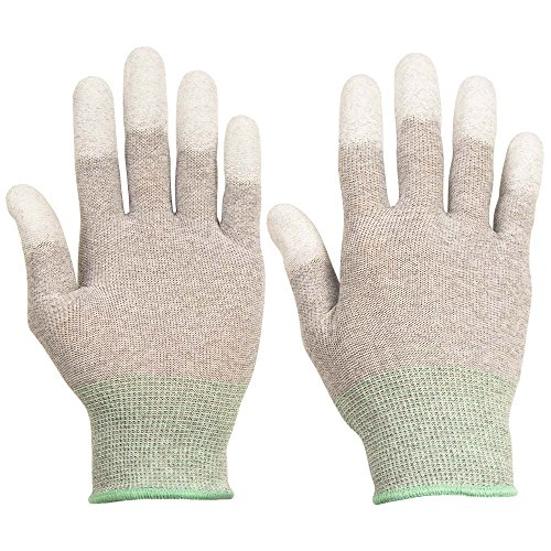 ThxToms ESD Anti Static Gloves, High Resistance Carbon Fiber Protects Your Computer Safe