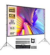 Aininxun Beamer Leinwand 120 Zoll - Faltbare Projektorleinwand 16:9 HD Outdoor