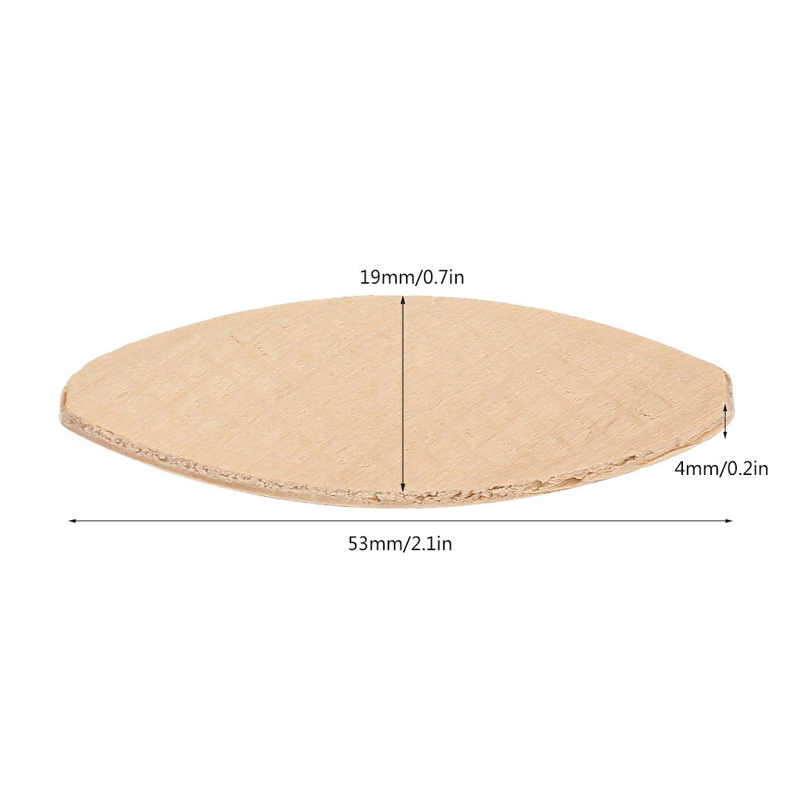 TOPINCN Biscotti in Legno, Materiale Durevole in Faggio per Falegnameria, 100 Pezzi (10#)