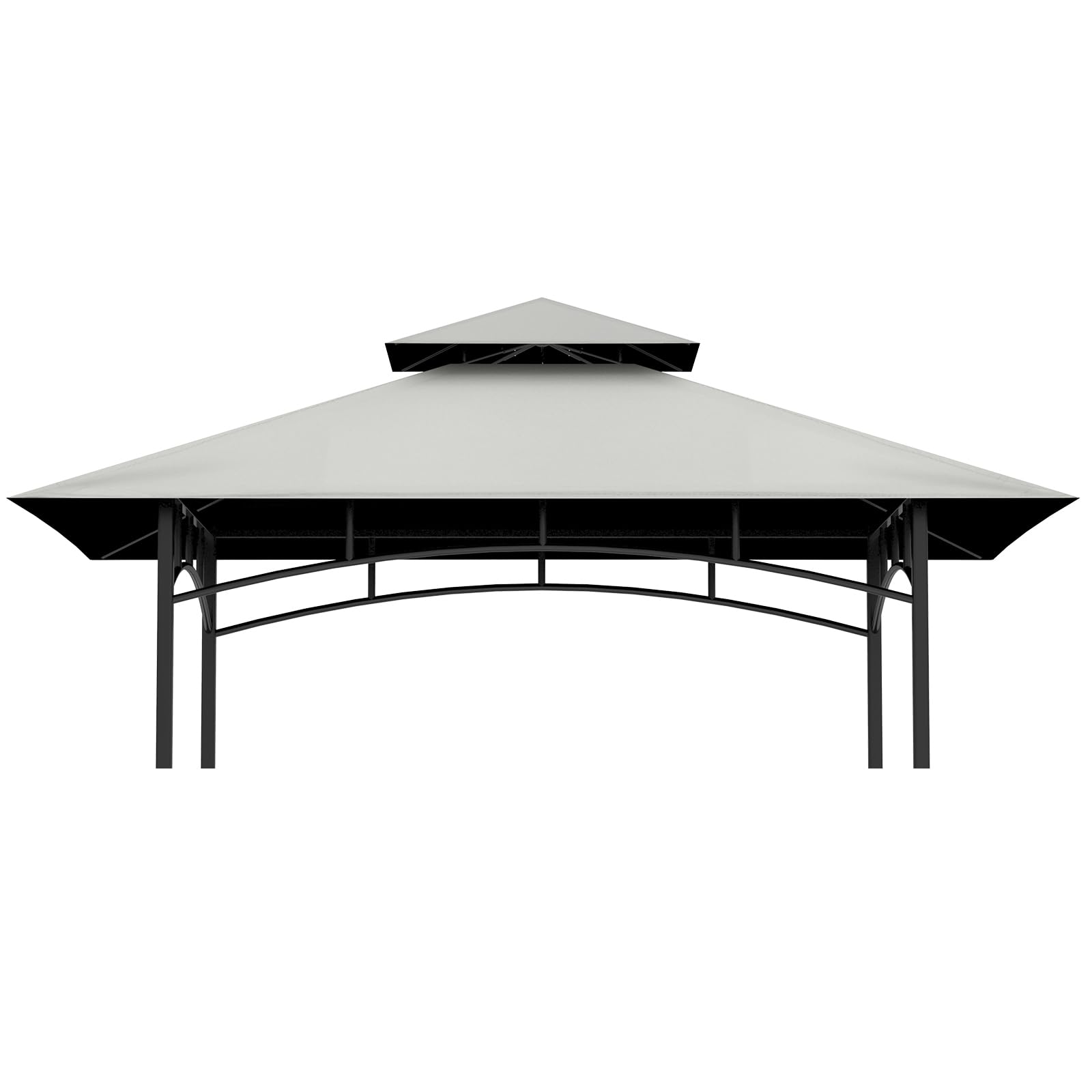 Grill Gazebo Replacement Top, 5 * 8 Outdoor BBQ Gazebo Top Cover, Double Layer BBQ Gazebo Top Canopy for Model #L-GG001PST-F(Gary)
