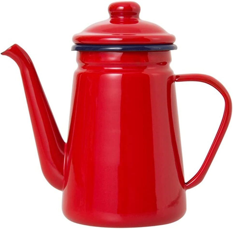 Grade Enamel Coffee Pot Pour Over Milk Water Jug Pitcher Barista Teapot Kettle For Gas Stove and Induction Cooker