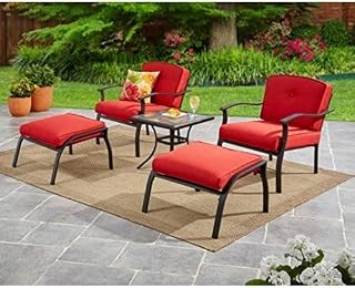 Mainstays Belden Park 5-Piece Leisure Set (Red)