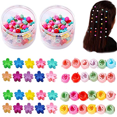 Liuer 150PCS Mini Clips de Pelo Garras de Pelo de Plástico Pinza...