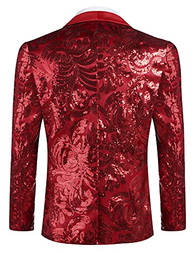 COOFANDY-Mens-Shiny-Sequins-Blazer-Floral-Suit-Jacket-Stylish-Tuxedo-for-PartyWeddingBanquetProm COOFANDY-Mens-Shiny-Sequins-Blazer-Floral-Suit-Jacket-Stylish-Tuxedo-for-PartyWeddingBanquetProm