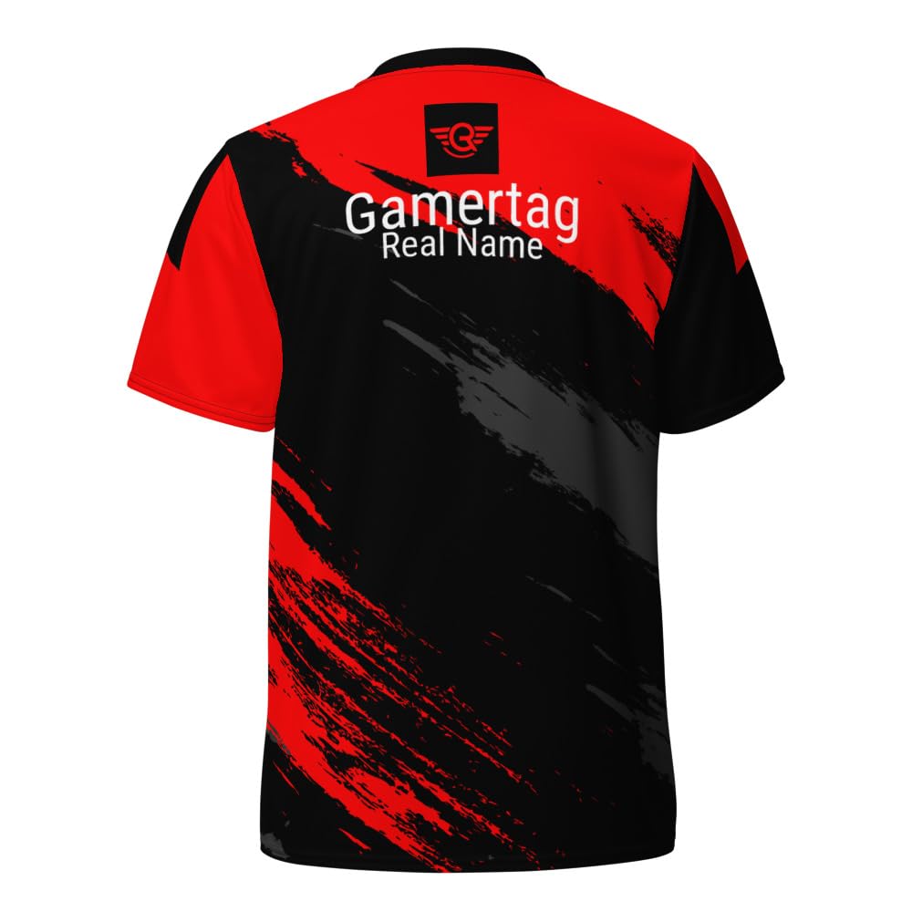 GearRivals Esports Jersey | Made in USA | Design #2 Black and Red