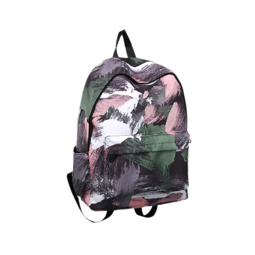 GELIDI Work Backpack Women's Computer Backpack, Ladies Business Backpack, Graffiti Backpack, Retro Street Bag, Waterproof Printed Backpack, Tide Brand Waterproof Oxford Cloth Retro Men And Women Backp