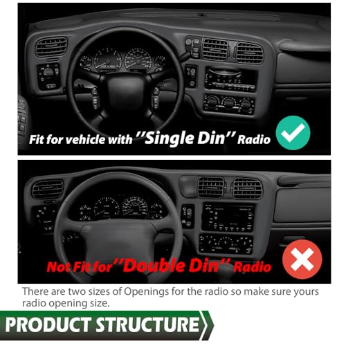 image for GRAND ORANGE Dash Trim Bezel Compatible with Blazer Jimmy Sonoma S10 1