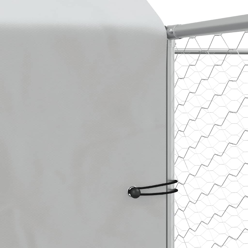 Cuccia esterna in acciaio zincato argento, 12 x 12 x 2,5 m