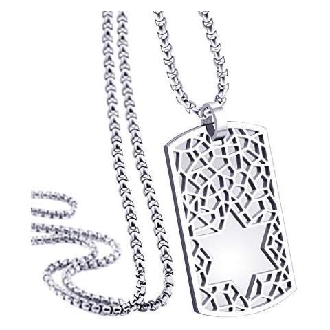 Stainless Steel Star of David Necklace Cover