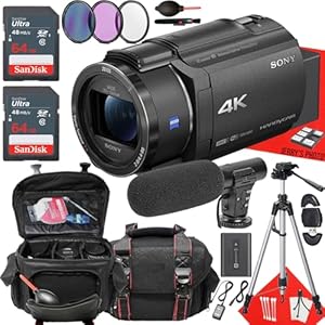Sony FDR-AX43 4K Handycam Camcorder Bundle