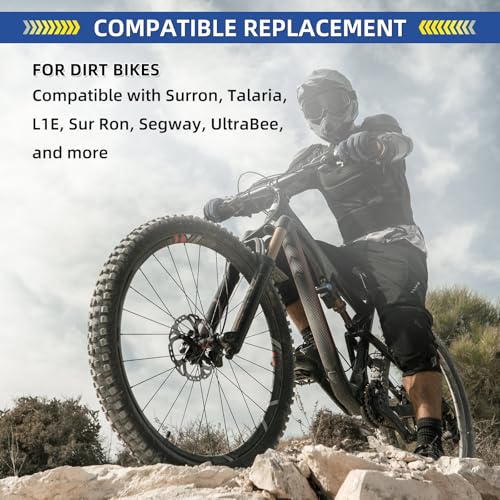 Image of GICOOL 2.75 /3.00-19 inch (70 /100-19, 80 /100-19) Dirt Bike Replacement Inner Tubes, 2 Pack with TR4 Valve Stem, Fits for Surron LightBee X, Talaria, UltraBee, EridePro, Segway