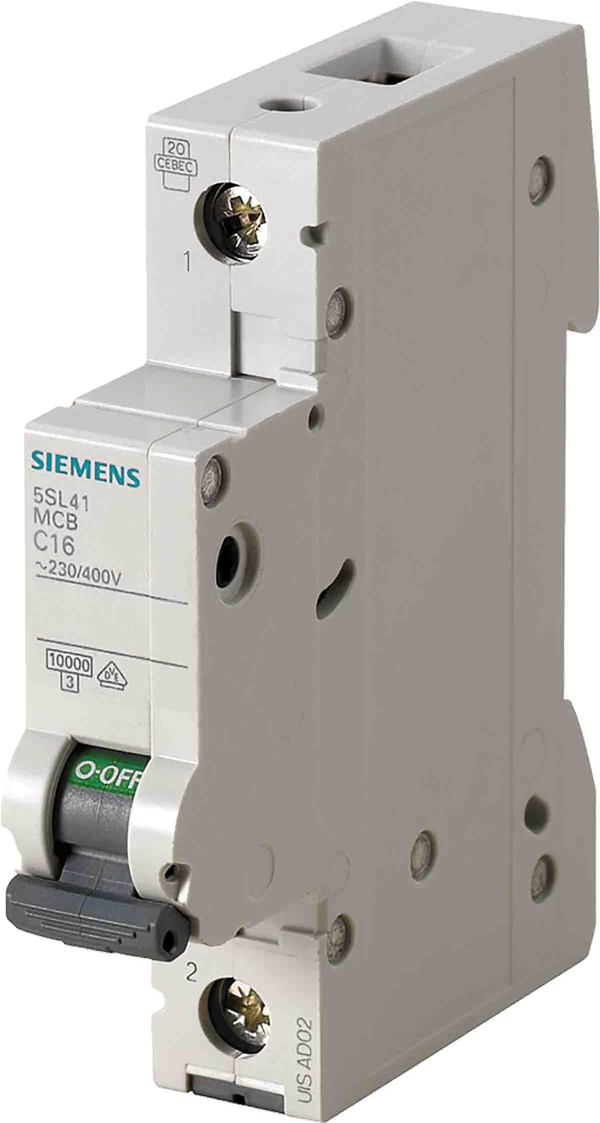 Siemens 5sl4 - Interruptor automático 10ka curva-c 1 polo 32a 70mm