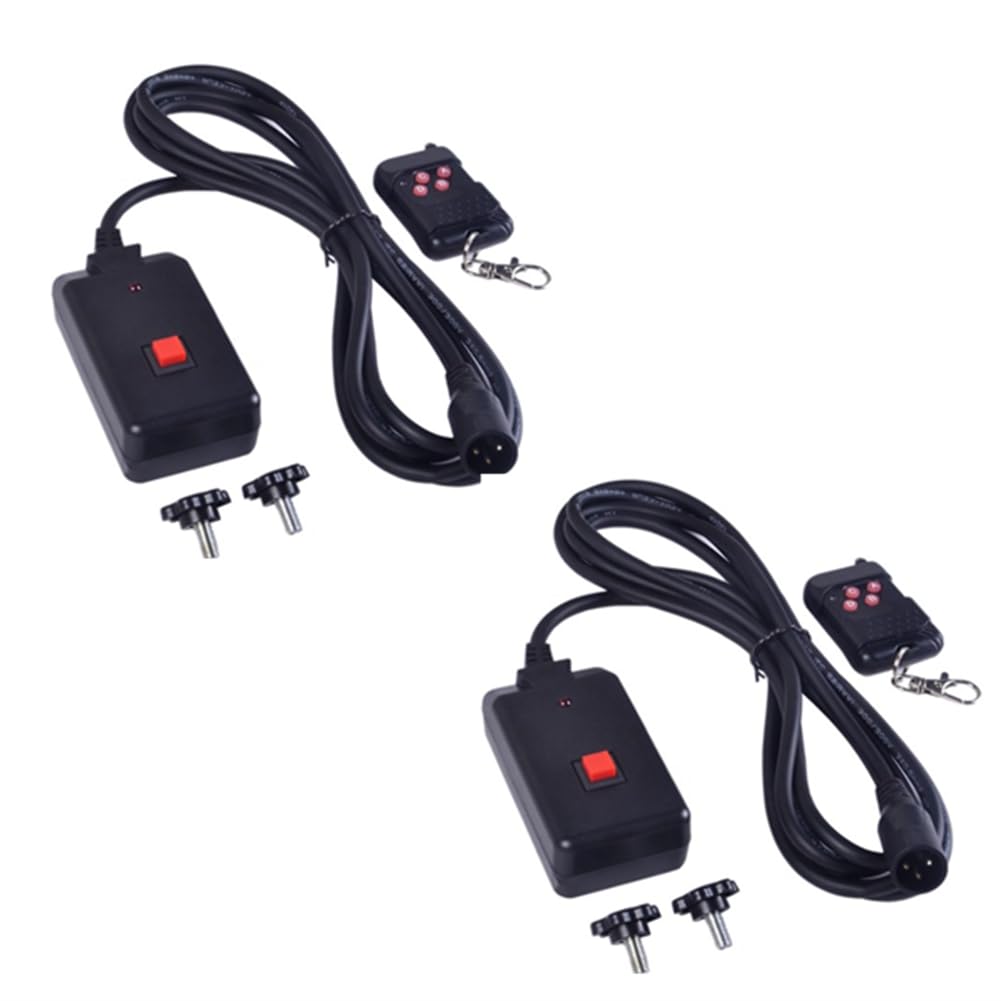 2 PC 90-240VAC 2 en 1 Control Remoto InaláMbrico 3 XLR para MáQuina de Humo Fiesta DJ Escenario Efecto de IluminacióN AtmóSfera