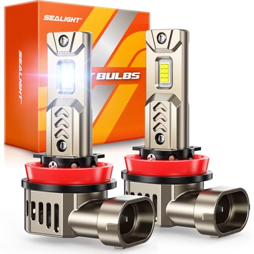 Image of SEALIGHT H11 /H9 /H8 Bulbs 2025 1:1 Real Design, Super Bright L2S H11 Bulbs, 6500K Cool White, 20 Year+ Extended Lifespan, 3 Min Plug and Play, Pack of 2