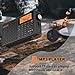 XHDATA D109 Portable Shortwave Radio Battery Operated AM FM SW LW World Band Radio DSP Good Reception with Great Sound Mp3 Speaker Wireless BT Alarm Clock Sleep Function TF Card Support
