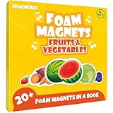 QUOKKA Travel Magnetic Puzzles for Toddlers 1-3 – 20+Pcs Fruits Game with Extra-Long Play Book – Fun Travel Game Toy for Kids Ages 3-5 – Strong Magnets for Car Activities – Fun Toddler Puzzle Ages 2-4