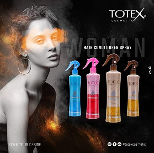 TOTEX 2 Phase Hair Conditioner Keratin Spray 400 ml I Keratin Spray Conditioning Leave-in Conditioner Spray I Perfect Conditioning Care Detangling Smooth Comb - Image 7