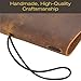Elan Publishing Company Handcrafted Top Grain Leather Journal Notebook Cover with 5 Journals (5