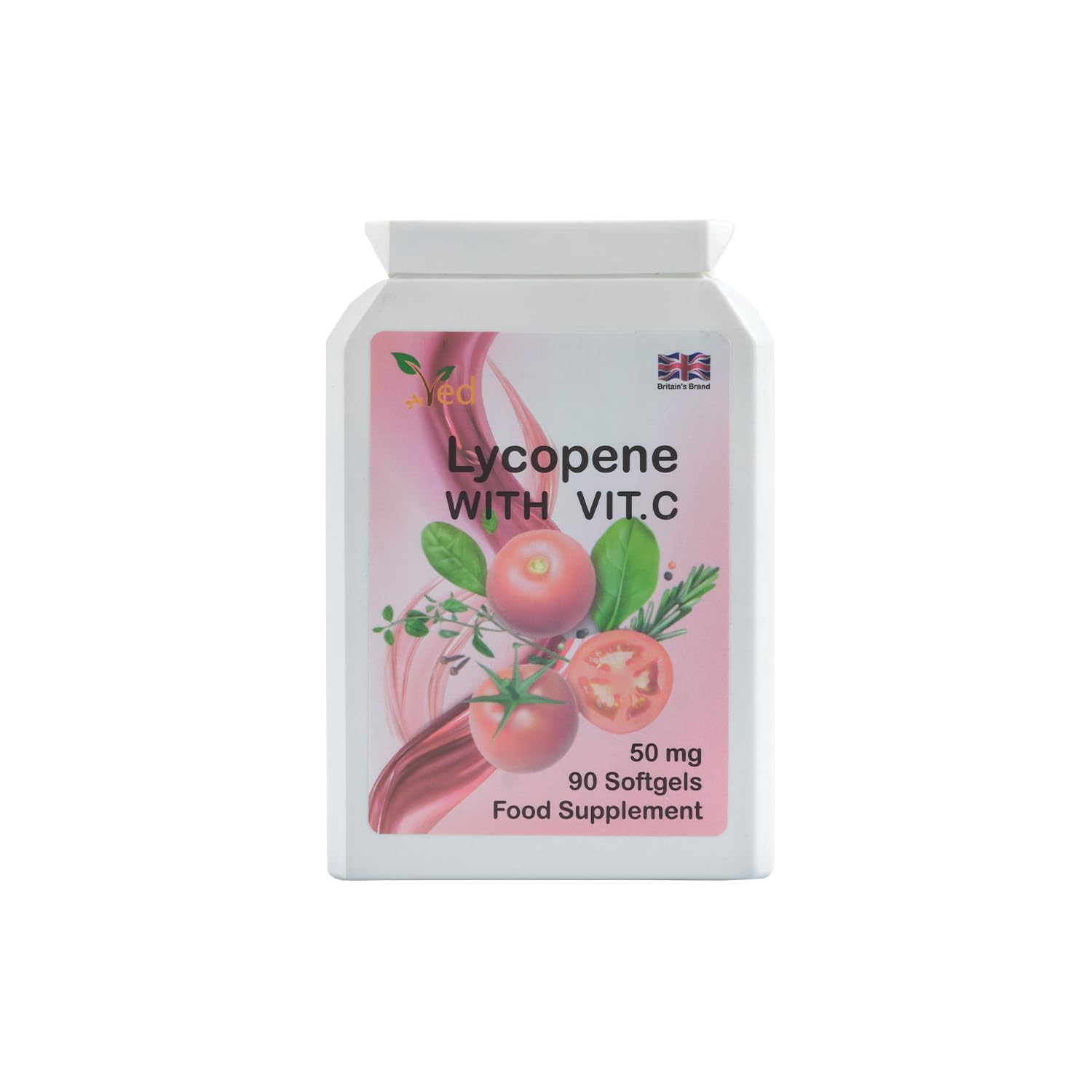 Ved Lycopene Supplement, Supports Energy Balance, Non-GMO, High Lycopene,50mg x 90 softgels