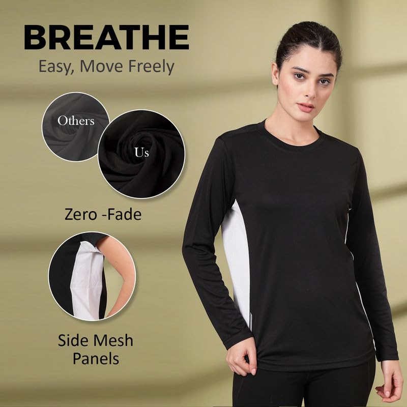 Image of CHKOKKO Tshirt for Woman Regular Fit Gym Workout Lightweight T Shirt for Women Breathable Round Crew Neck T Shirts for Sports Like Training, Running