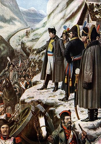 Toile l'armée française de Napoléon Bonarparte par Tancredi Scarpelli 60x90cm