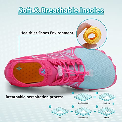 Image of ziitop Water Shoes for Men Women Beach Barefoot Swim Rock Climbing Pool Shoes Socks, Anti-Slip Breathable Quick Dry Lightweight Slip-on, Outdoor Sport Hiking Walking Boating Fishing Diving Surfing