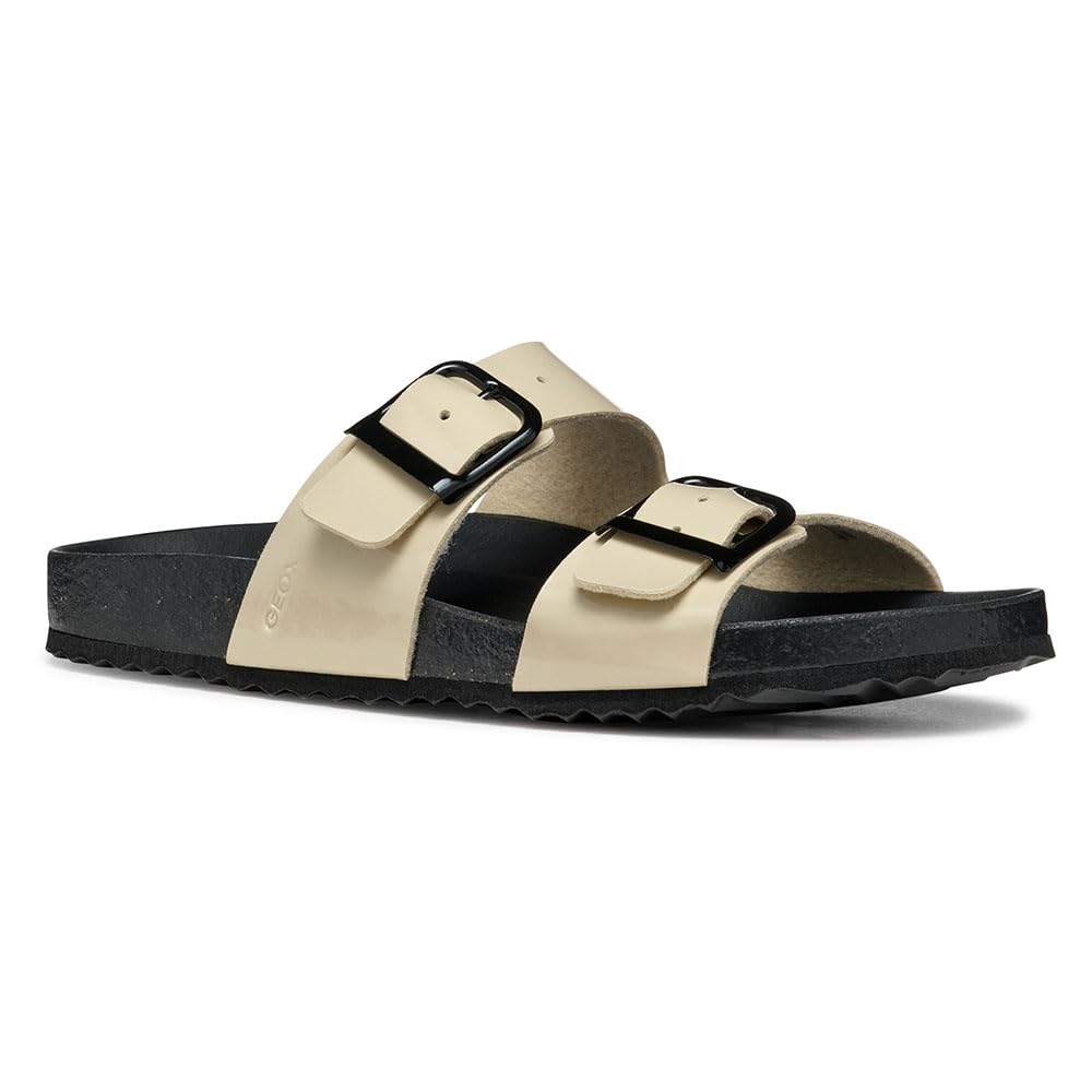 Geox D BRIONIA R M, Women’s Flat Sandal, Lt Taupe,