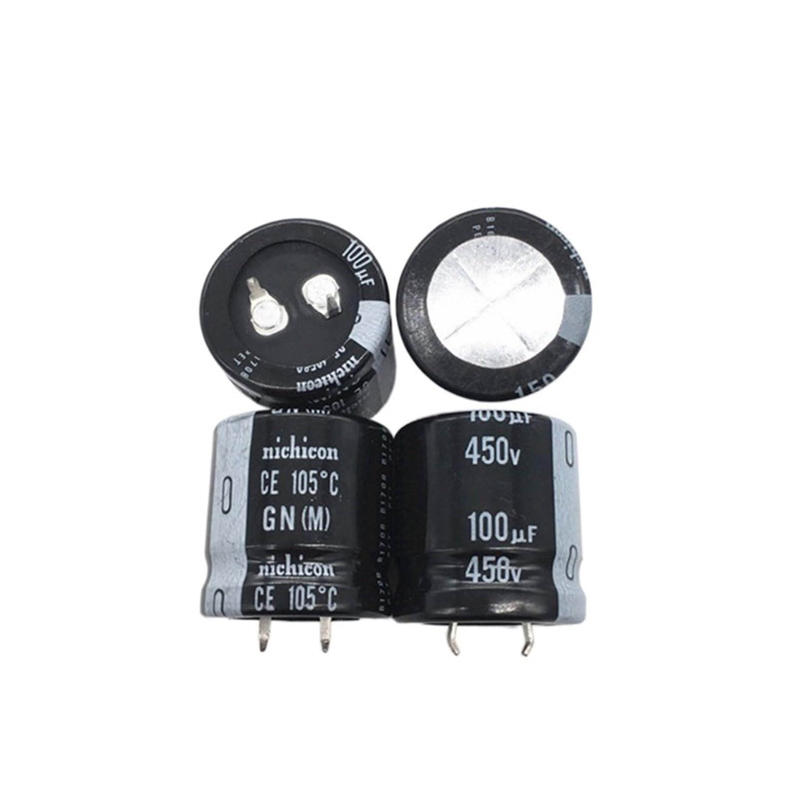 Condensateur 100uf 450v 25x25mm composant électronique de rechange pour PSU x2