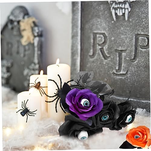 Decoración del Hogar con Ramos de Flores Artificiales de Halloween de Seda 3